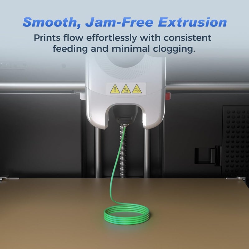 FLASHFORGE Rapid PLA Filament 1.75mm +/- 0.02mm Yellow to Green Gradient, Max 500mm/s High Speed Printing, 3D Printer Filament 1kg(2.2lbs), Changing Colors with Light - Image 4